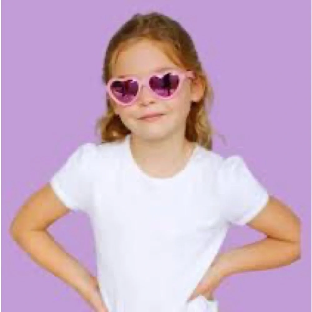 Retro Girls Heart Shape Sunglasses with Leopard Pattern and Roses